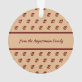 HAPPY THANKSGIVING Gepersonaliseerd Leaves BEIGE Ornament (achterkant)