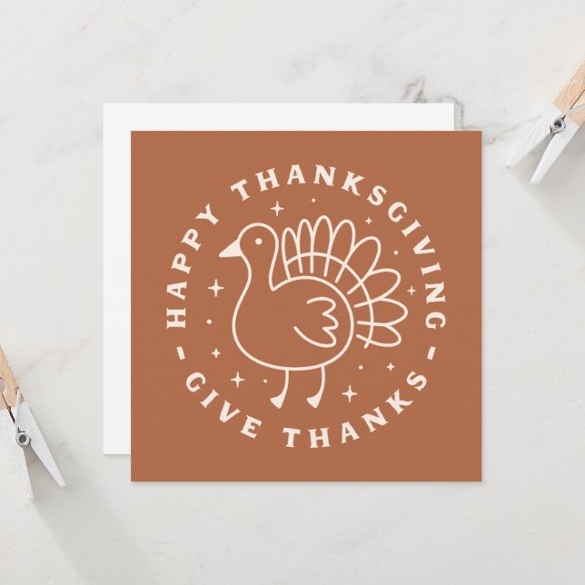 Happy thanksgiving geven bedankt (Voorkant / Achterkant in situ)