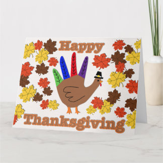Happy Thanksgiving gevouwen bedankkaart