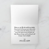 Happy Thanksgiving gevouwen vakantiepas, dank u Bedankkaart (Binnen)