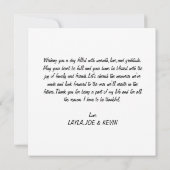 Happy Thanksgiving gevouwen vakantiepas, dank u Bedankkaart (Achterkant)