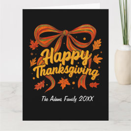 Happy Thanksgiving gevouwen vakantiepas, dank u Bedankkaart