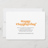 Happy Thanksgiving gevuld met Gratitude Holiday (Achterkant)