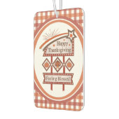 Happy Thanksgiving Gezegend Retro Teken Luchtverfrisser (Links)