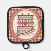 Happy Thanksgiving Gezegend Retro Teken Pannenlap (Voorkant)