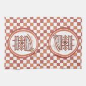 Happy Thanksgiving Gezegend Retro Teken Theedoek (Horizontaal)