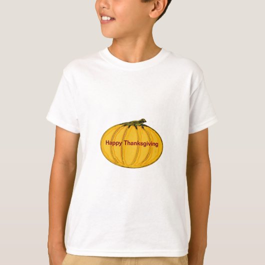 HAPPY THANKSGIVING Gibney Het museum Zazzle T-shirt (Voorkant)