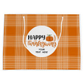 Happy Thanksgiving Gift Bag Groot Cadeauzakje (Voorkant)