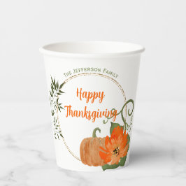 Happy Thanksgiving Glitter Paper cup Papieren Bekers