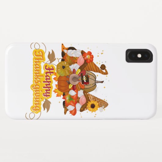 Happy Thanksgiving Gnome Case-Mate iPhone Case (Achterkant (horizontaal))