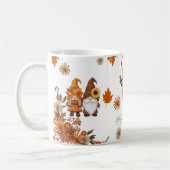 Happy Thanksgiving Gnome Floral Art Koffiemok (Links)