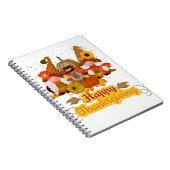 Happy Thanksgiving Gnome Notitieboek (Rechterzijde)