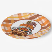 Happy Thanksgiving Gnome Paper-Bord Papieren Bordje (Gekanteld)