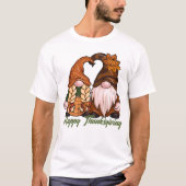 Happy Thanksgiving Gnomen T-Shirt (Voorkant)