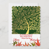 Happy Thanksgiving Gold Tree of Life Maple Leaves Feestdagenkaart (Voorkant)