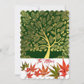 Happy Thanksgiving Gold Tree of Life Maple Leaves Feestdagenkaart (Achterkant)