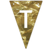 Happy Thanksgiving Gold White Shiny Glitter Party Vlaggetjes (Derde vlag)