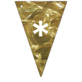 Happy Thanksgiving Gold White Shiny Glitter Party Vlaggetjes (Tweede vlag)