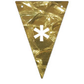 Happy Thanksgiving Gold White Shiny Glitter Party Vlaggetjes (Eerste vlag)