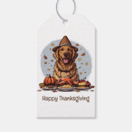 Happy Thanksgiving Golden Retriever Dog Cadeaulabel