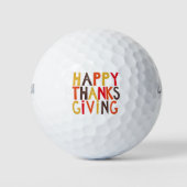 Happy Thanksgiving Golf Ball Golfballen (Voorkant)
