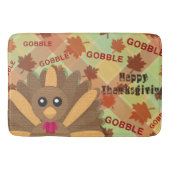 Happy Thanksgiving Gooble Gooble Badmat (Voorkant)