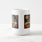 Happy Thanksgiving Gourds op Rustic Wood Koffiemok (Center)