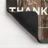 Happy Thanksgiving Gourds op Rustic Wood Muismat (Hoek)