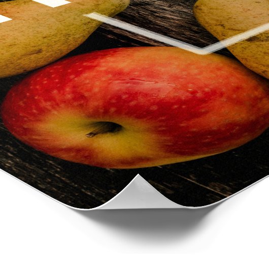 Happy Thanksgiving Gourds op Rustic Wood Poster (Hoek)