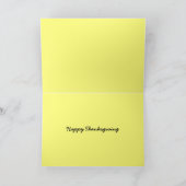 Happy Thanksgiving Gourds Wenskaart Feestdagen Kaart (Binnen)