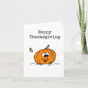 Happy Thanksgiving, Grappige pompoen Kaart
