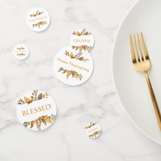 Happy Thanksgiving Grateful Bless Confetti (Groep)