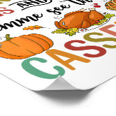 Happy Thanksgiving Gravy Beans and Rolls Let Me Cu Poster (Hoek)