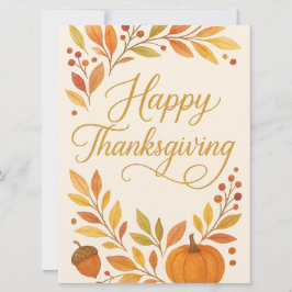 Happy Thanksgiving Greeting Card Feestdagenkaart