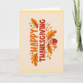 Happy Thanksgiving Greeting Card Kaart