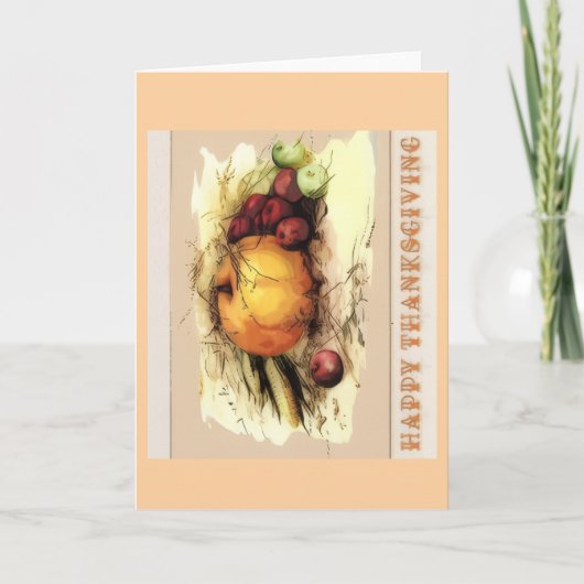 Happy Thanksgiving Greeting Card Kaart (Voorkant)