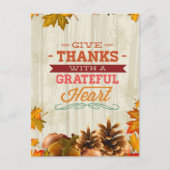 Happy Thanksgiving Greetings Briefkaart (Voorkant)