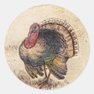 Happy Thanksgiving Greetings Ronde Sticker