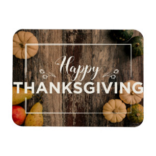 Happy Thanksgiving-groet met pompoenen Magneet