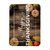 Happy Thanksgiving-groet met pompoenen Magneet (Verticaal)