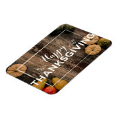 Happy Thanksgiving-groet met pompoenen Magneet (Linkerzijde)