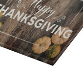 Happy Thanksgiving-groet met pompoenen Snijplank (Hoek)
