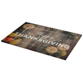 Happy Thanksgiving-groet met pompoenen Snijplank (Hoek)