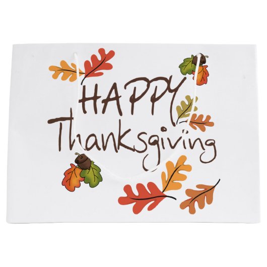 Happy Thanksgiving Groot Cadeauzakje (Voorkant)