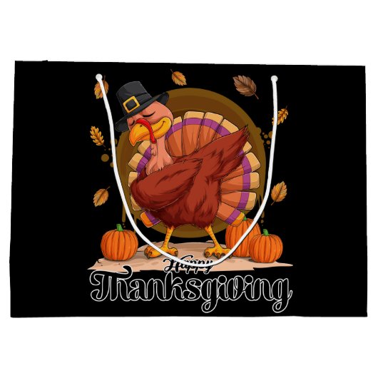 Happy Thanksgiving Groot Cadeauzakje (Achterkant)