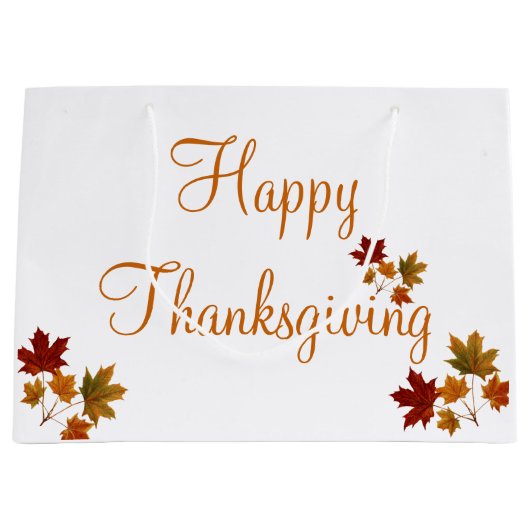 Happy Thanksgiving Groot Cadeauzakje (Voorkant)