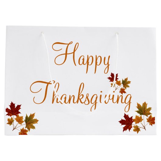 Happy Thanksgiving Groot Cadeauzakje (Achterkant)