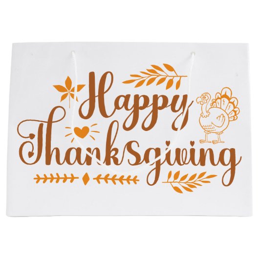 Happy Thanksgiving Groot Cadeauzakje (Voorkant)