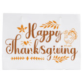 Happy Thanksgiving Groot Cadeauzakje (Achterkant)
