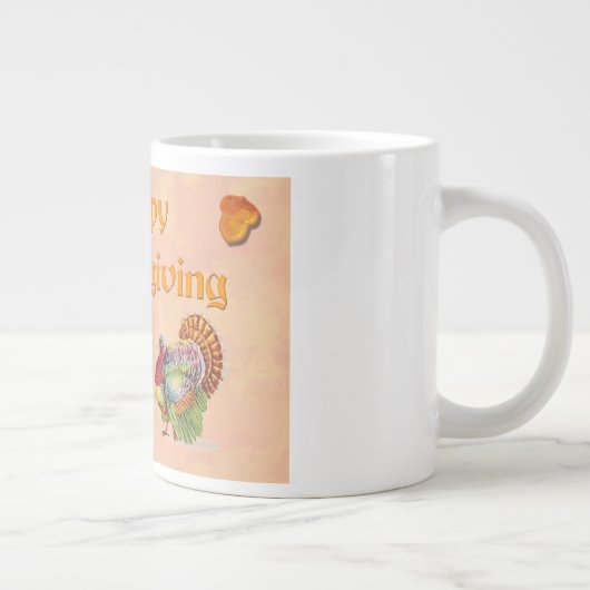 Happy Thanksgiving Grote Koffiekop (Rechts)